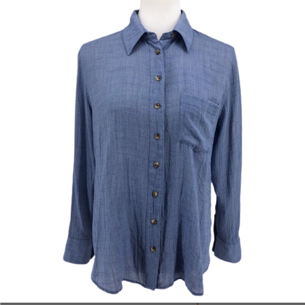 Free People button down chambray shirt